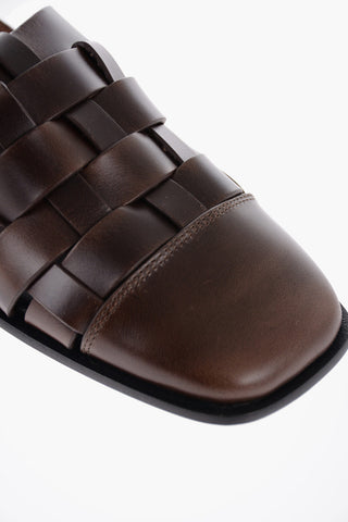 Braided Leather MURA Slingback Sandals