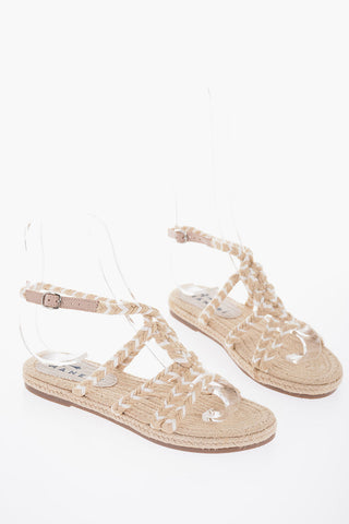 Braided Jute YUCATA'N Ankle Strap Sandals