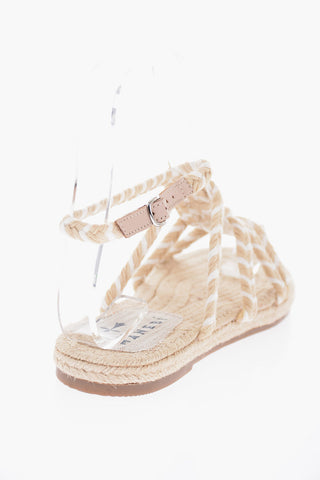 Braided Jute YUCATA'N Ankle Strap Sandals