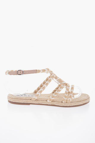 Braided Jute YUCATA'N Ankle Strap Sandals