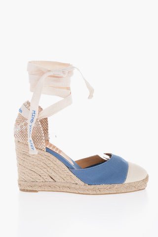 Lace-Up Two-Tone CARINA Espadrilles With Wedge 9,5cm
