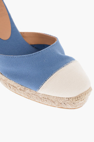 Lace-Up Two-Tone CARINA Espadrilles With Wedge 9,5cm