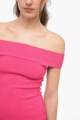 Solid Color maxi strapless dress