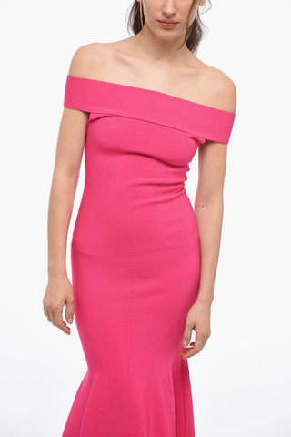 Solid Color maxi strapless dress