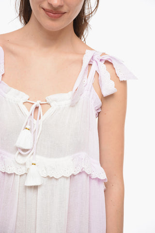 Abito PUERTO RICO in Ramie con Broderie Anglaise