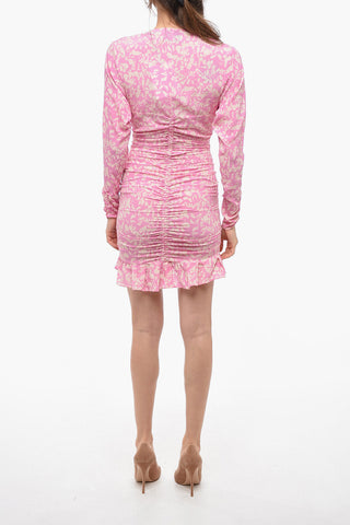 Draped Dress LARA with V-Neck