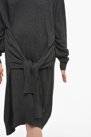 Turtleneck GABBY Dress with Trompe-l'œil Effect