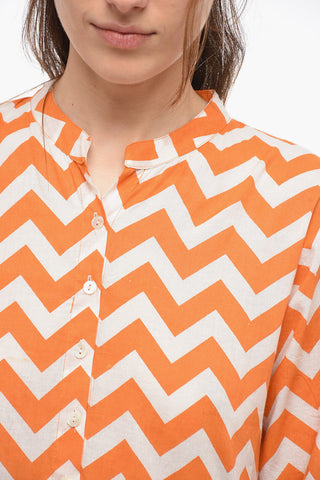 Long Sleeve Patterned CAMILLA Maxi Tunic Dress