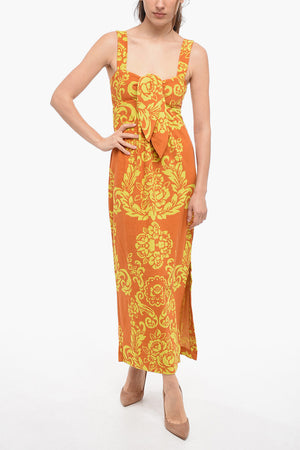 Vestito Midi ALBY In Cotone Spugnato a Fantasia Antemio