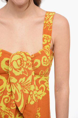 Vestito Midi ALBY In Cotone Spugnato a Fantasia Antemio
