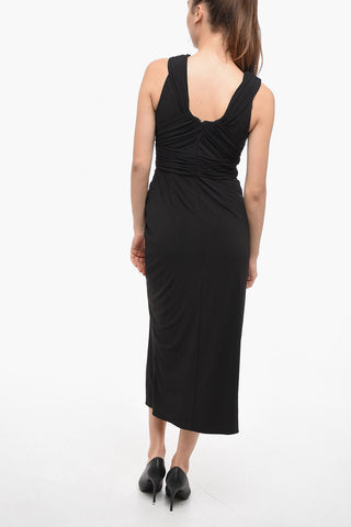 Crossover Dress with Cut Out Detail