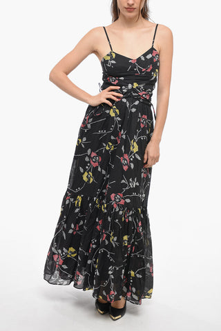 ETOILE Flared GIANA Dress with Floral Pattern