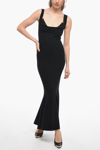 Solid Color Mermaid Maxi Dress