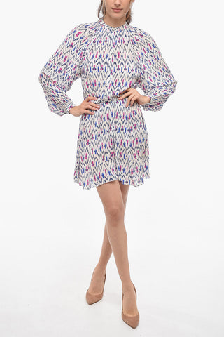 ETOILE Viscose AMANDINE Dress with Mandarin Collar