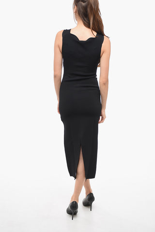 Maxi Bodycon Dress with Back Slit