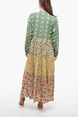 Printed Maxi CAMILLA Tunic Dress with Buttons