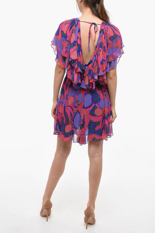 Silk Chiffon AMELIE Dress with Ruffles