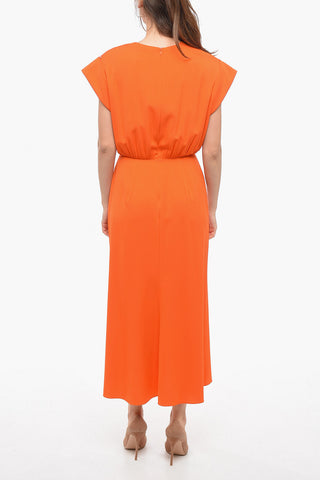 Silk FLORIDA Dress with Draped Detail