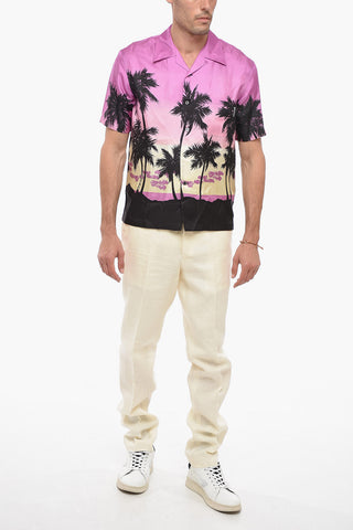 Printed Silk SUNSET Bowling Shirt