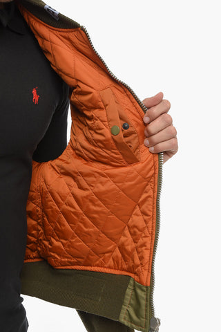 Bomber-Gilet mit destrukturiertem Design