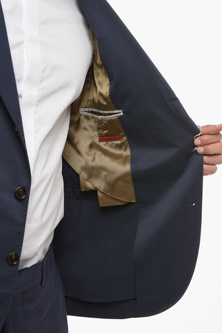 Abito 3 Tasche in Misto Cotone con Rever Classico