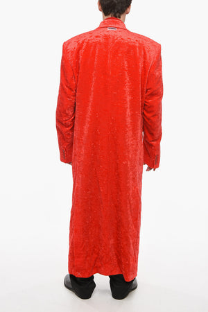 GARDEROBE Cappotto In Velluto Monopetto