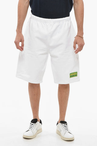 Shorts In Cotone Garzato Con Coulisse