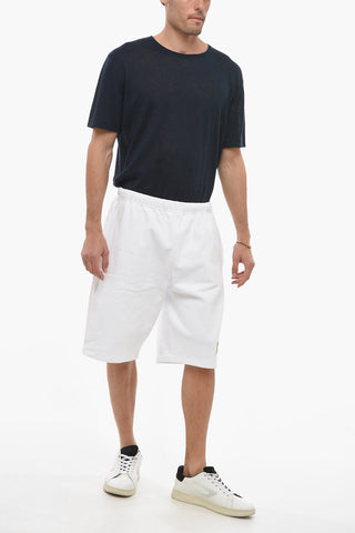 Shorts In Cotone Garzato Con Coulisse