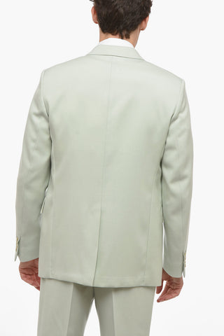 Twill Virgin Wool Slim Fit Blazer