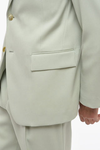 Twill Virgin Wool Slim Fit Blazer