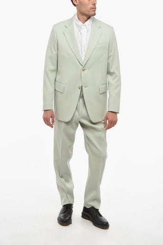 Twill Virgin Wool Slim Fit Blazer