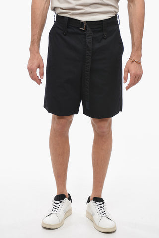 Cotton Lined Shorts with Belt