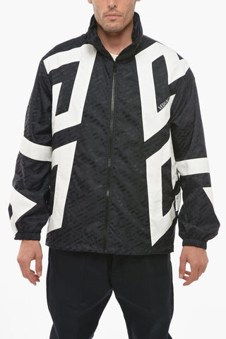 Two Tone Jacquard Nylon Windbreaker