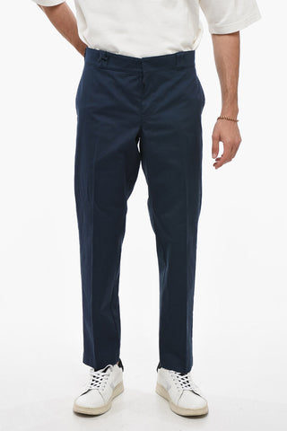 Twill Cotton Chinos Pants with Belt Loops