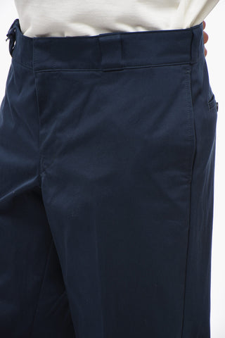 Twill Cotton Chinos Pants with Belt Loops