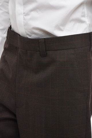 District Check GALLES Wool Pants