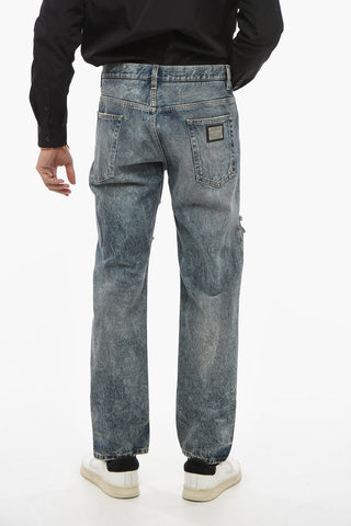 Loose Fit Stone Washed Denims 19cm