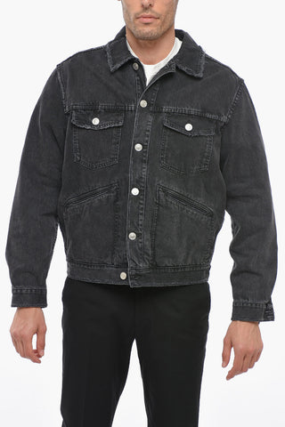 Giubbotto in Denim JANGO con Effetto Vintage
