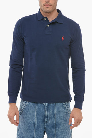 Embroidered Logo Slim Fit Polo