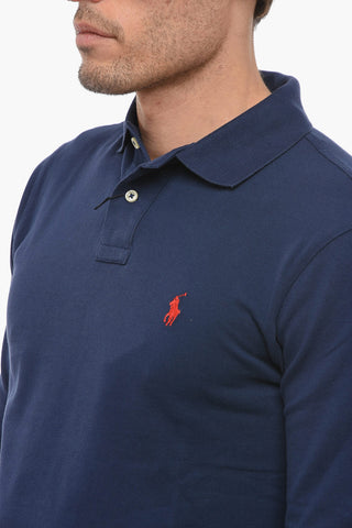 Embroidered Logo Slim Fit Polo