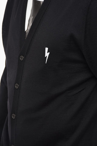Cardigan BOLT in Lana con Ricamo
