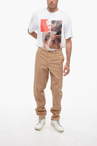 Cotton Chinos Pants with Belt Loops