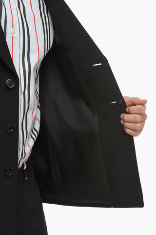 Blazer Sahariano in Lana con Rever Classico