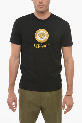 Crew Neck Taylor Fit T-Shirt with Embroidered Logo