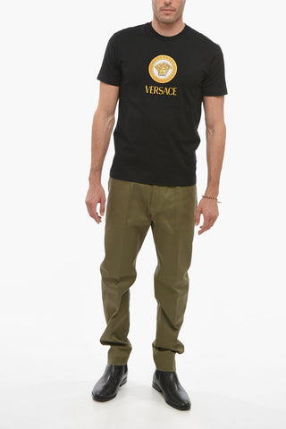 Crew Neck Taylor Fit T-Shirt with Embroidered Logo