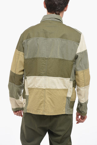 ARCHIVE Patchwork Cotton Jacket with Frogs
