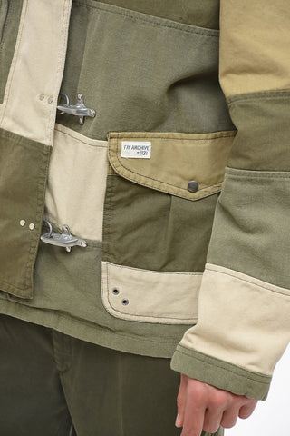 ARCHIVE Patchwork Cotton Jacket with Frogs