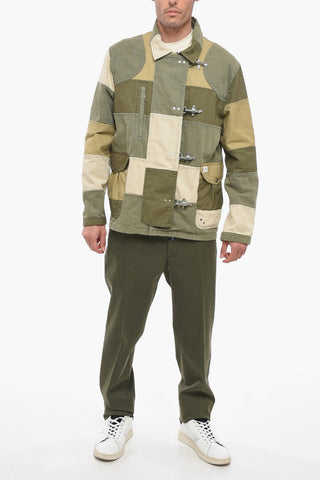 ARCHIVE Patchwork Cotton Jacket with Frogs