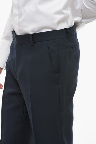 Regular Fit Mohair Blend Pants