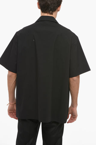 Short Sleeved Shirt With Sequins Embroidery